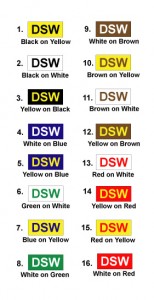 Channel Letter Sign Color Combinations