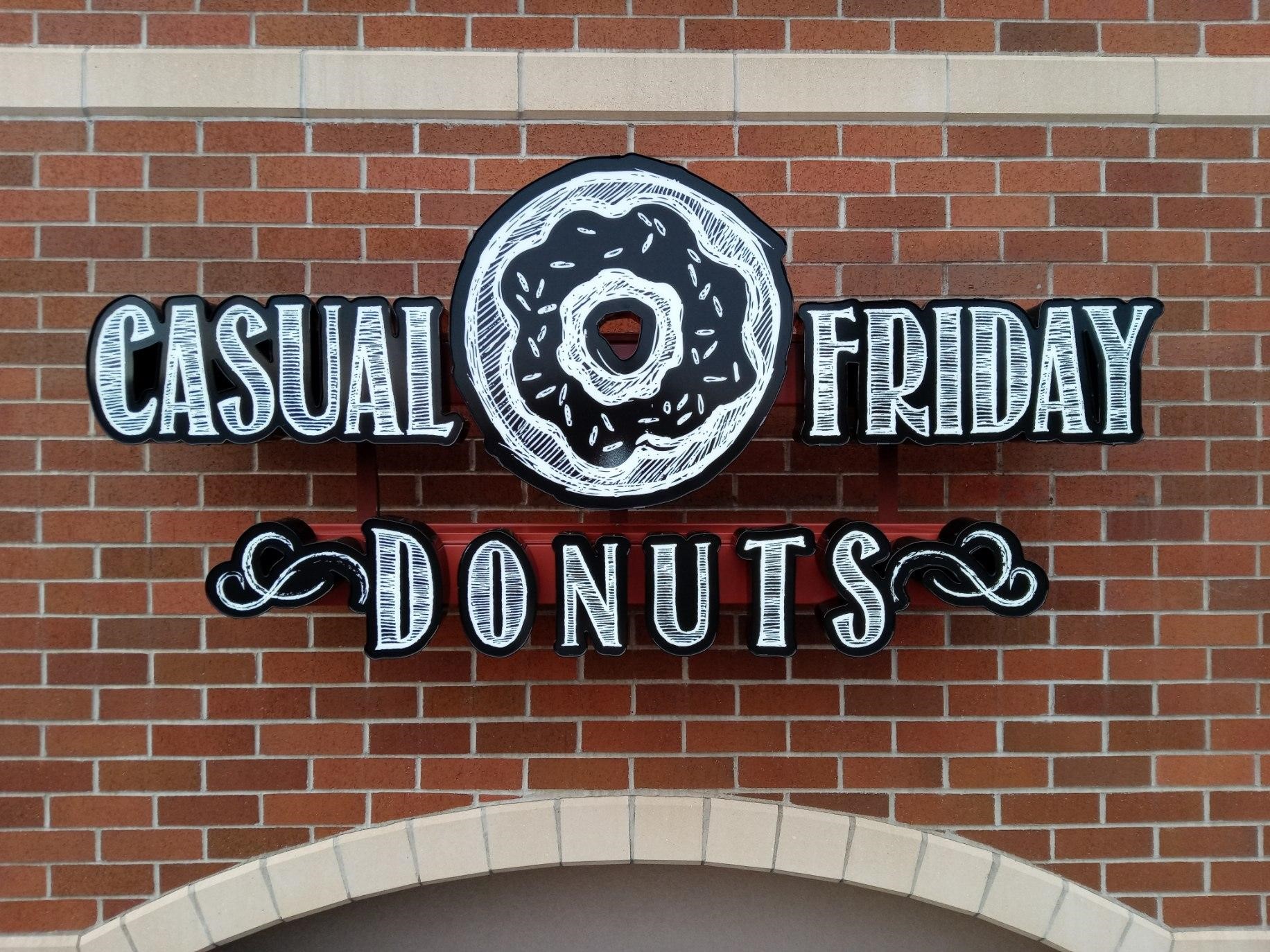 CFD Channel Sign 1 Casual Friday Donuts Channel Letter Sign