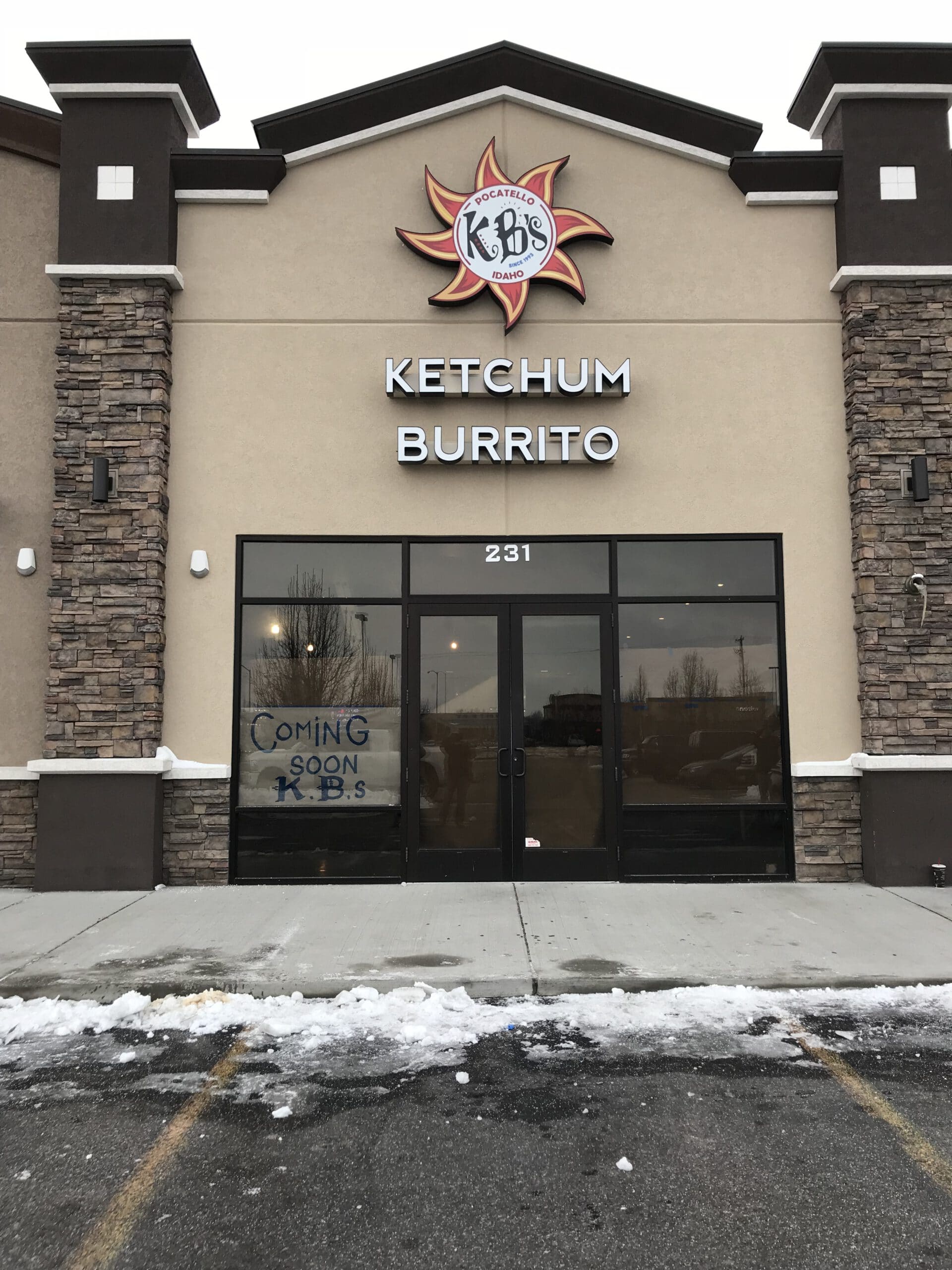 Ketchum Burrito Channel Letter Sign