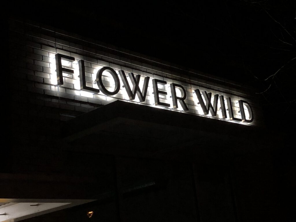 Flower Wild Reverse Backlit Channel Letters