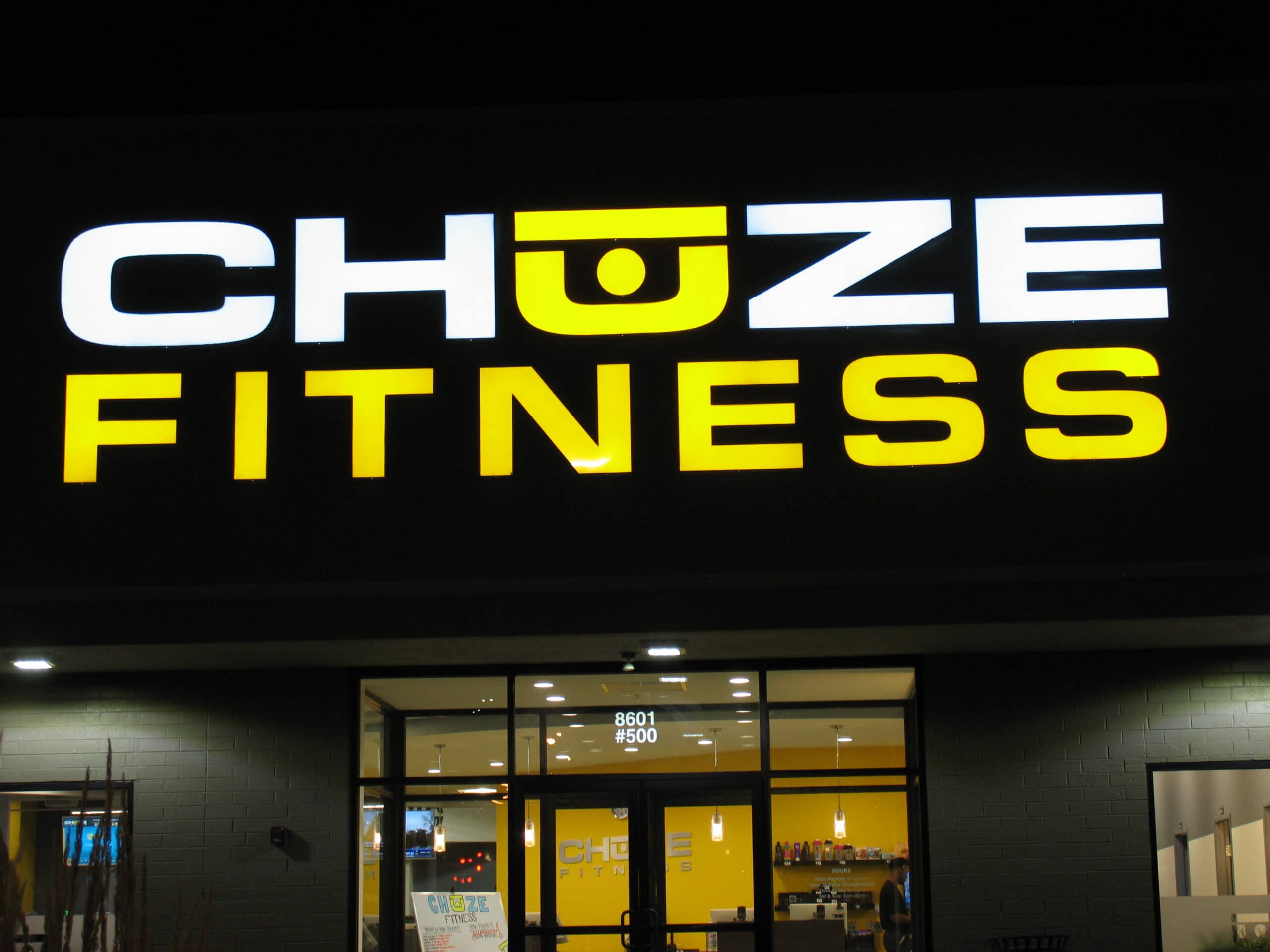 Chuze Fitness Channel Letter Sign