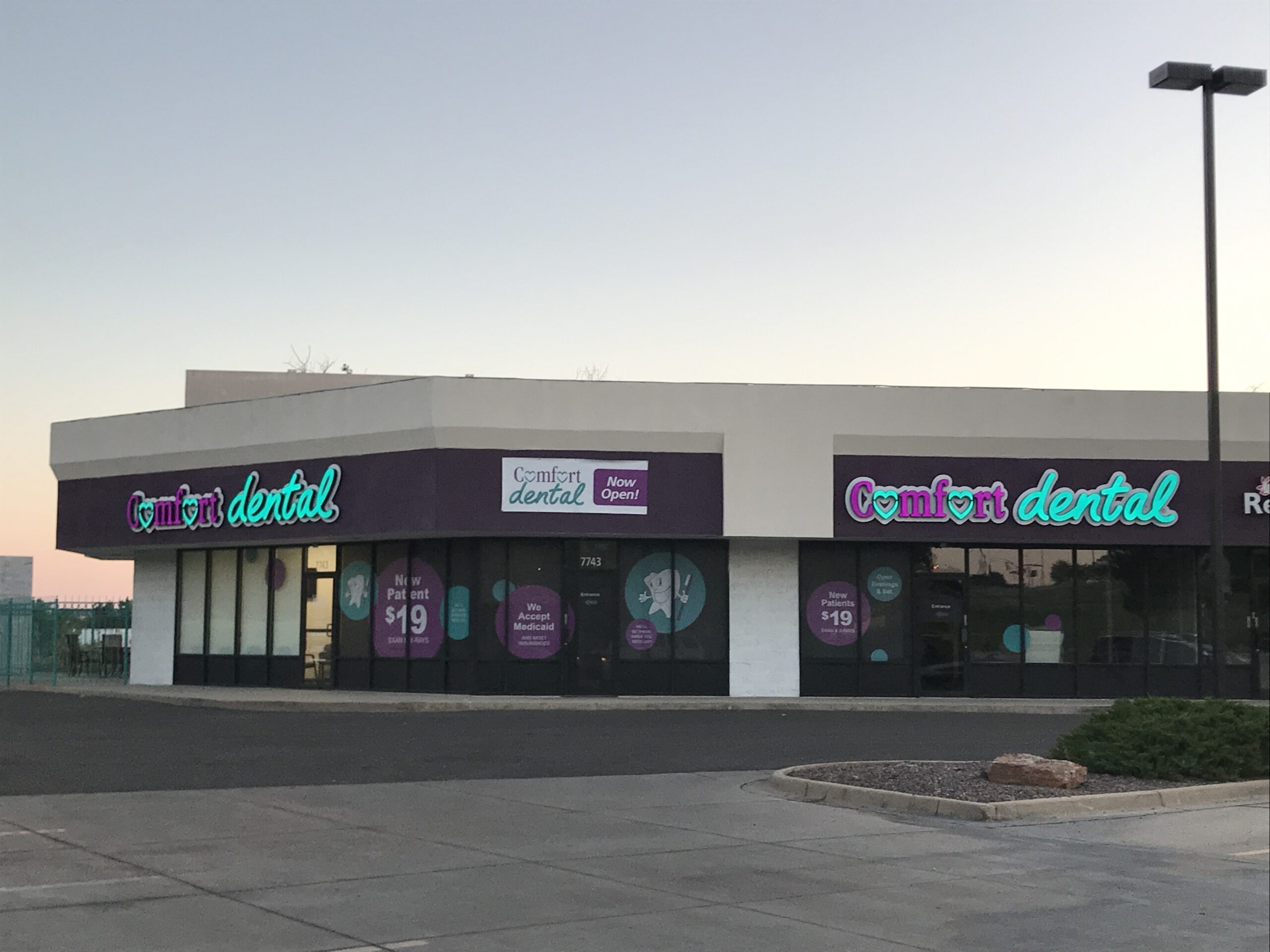 Comfort Dental Wholesale Channel Letter Signs
