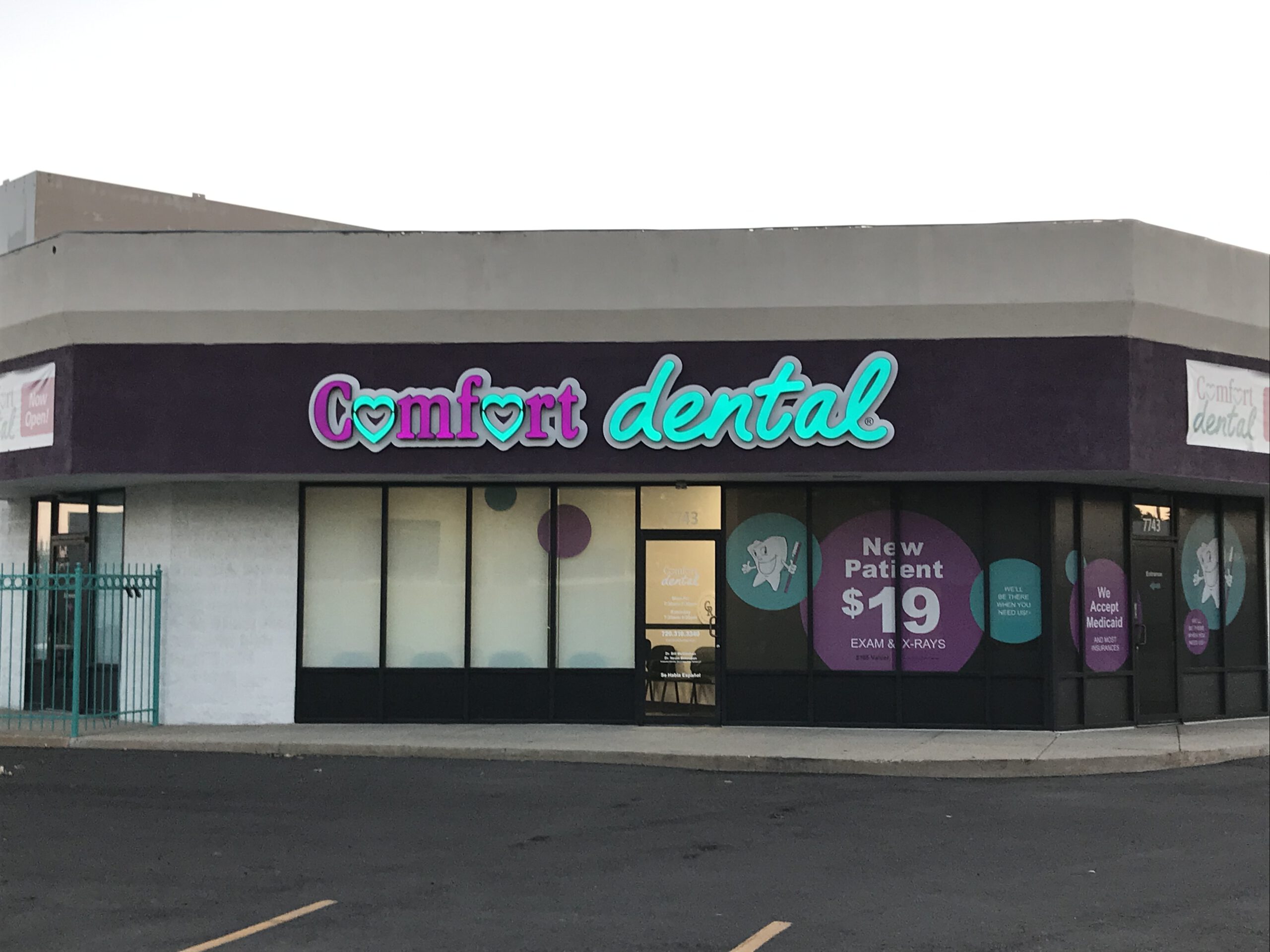 Comfort Dental Channel Letter Sign