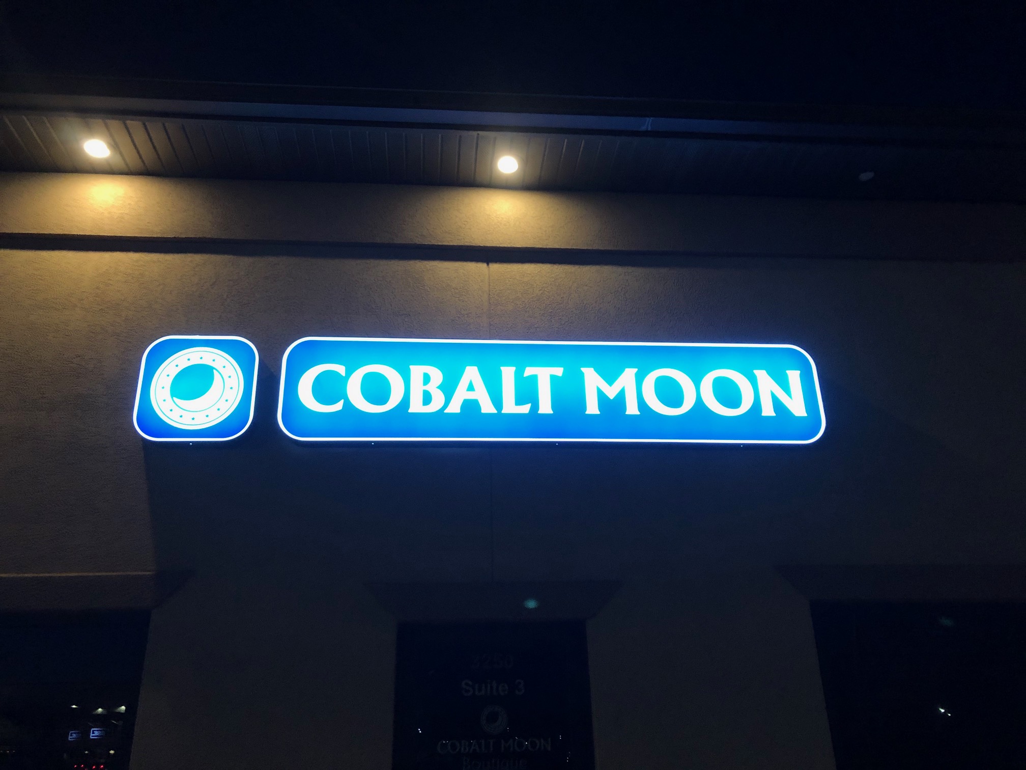 Cobalt Moon Channel Letter Sign