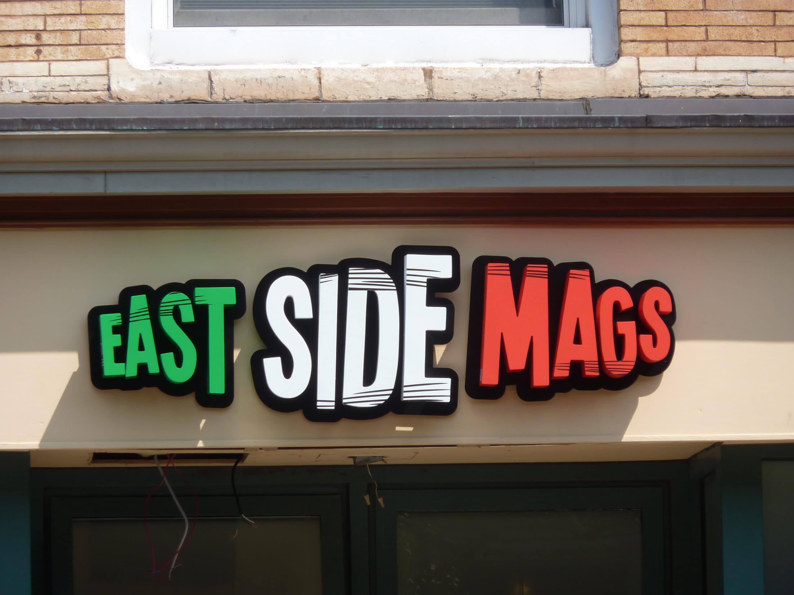 East Side Mags Channel Letter Sign