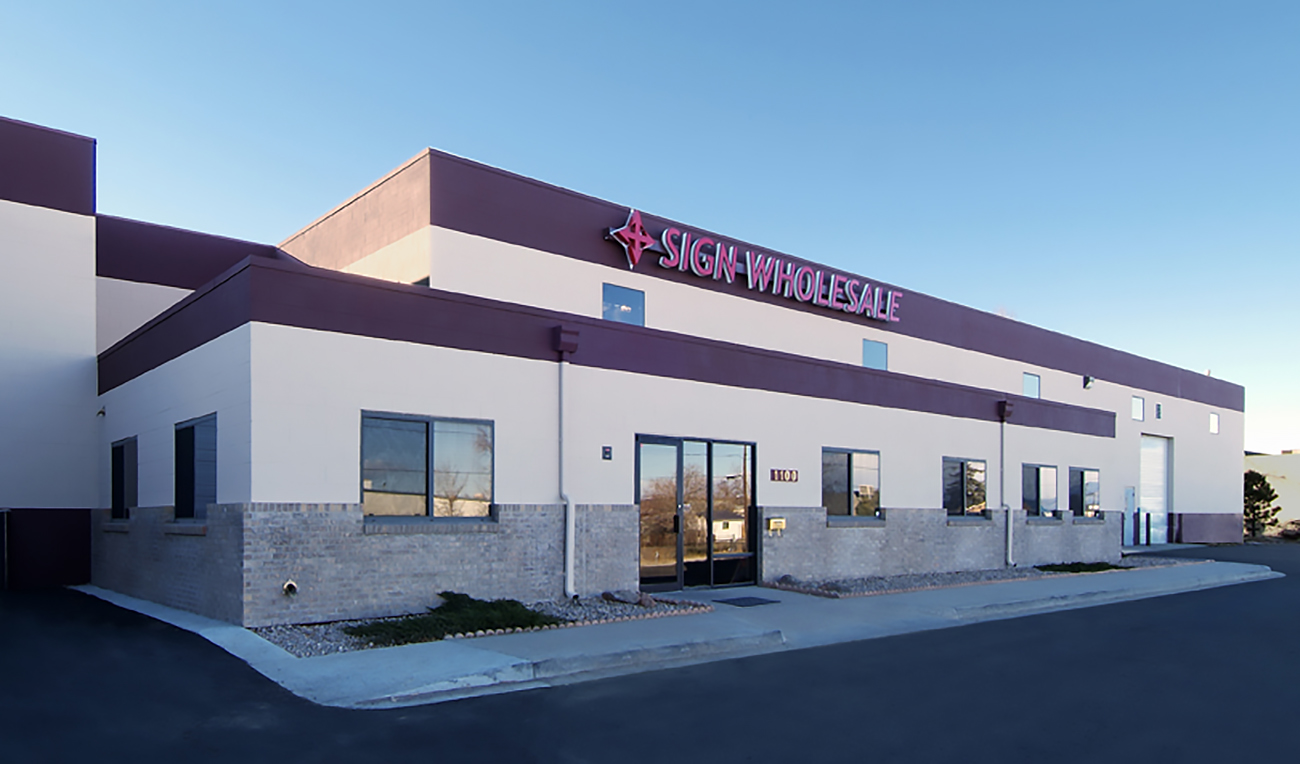 Direct Sign Wholesale facility, in the heart of Denver, Colorado